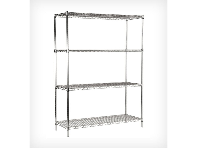 İstif Rafı Demonte 4 Katlı Tel Raf 201 Paslanmaz Çelik 46x107x183 İstif Rafı Demonte 4 Katlı Tel Raf 201 Paslanmaz Çelik 46x107x183