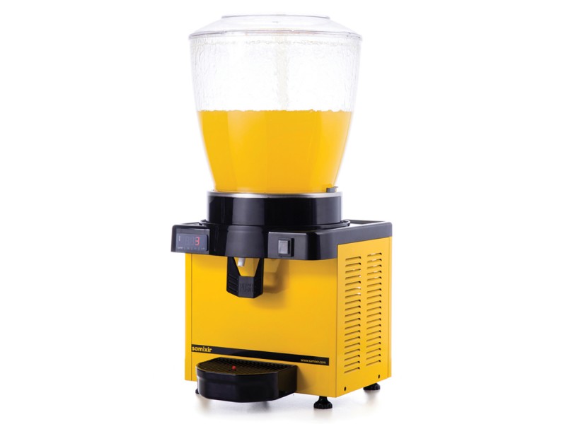 Samixir Panoramik Şerbet - Limonata Makinesi Dijital - 22 Litre Sarı Gövde Samixir Panoramik Şerbet - Limonata Makinesi Dijital - 22 Litre Sarı Gövde