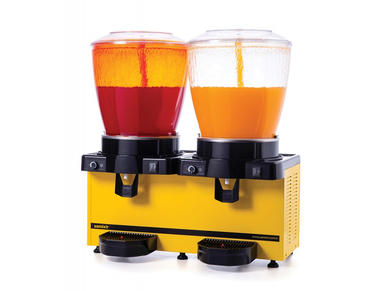 Samixir 2'li Şerbet - Limonata Makinesi - 44 Litre Sarı Gövde Ş+Ş Samixir 2'li Şerbet - Limonata Makinesi - 44 Litre Sarı Gövde Ş+Ş