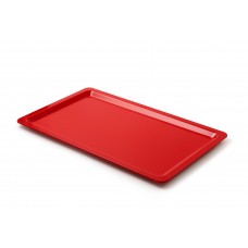 Kasap Tepsisi Kırmızı Polikarbon 1/1 53x32x2 Et Sunum Tepsisi