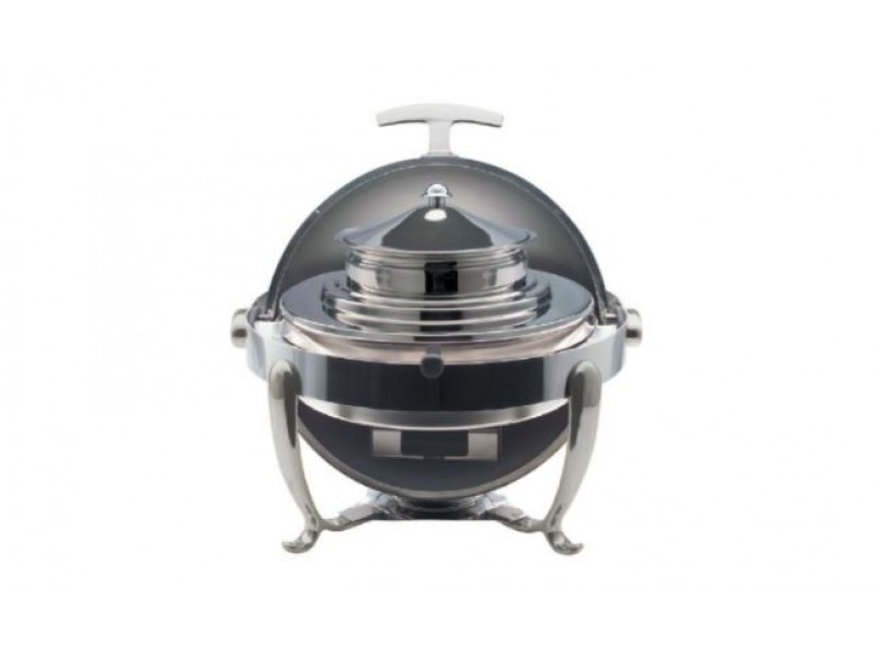 Kayalar Rolltop Kapak Chafing Dish - Reşo Çorbalık 180 Derece Açılır Kapaklı Yuvarlak Jel Yakıtlı '' Fiyat Sorunuz ''