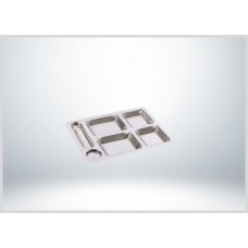 Yürük Bardaklıklı Tabldot - Self Servis Sanayi Tip 0,80 MM Paslanmaz Çelik 304 