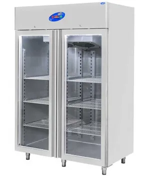 CSA İnox Dikey Tip Buzdolabı - 1200 Litre Camlı  430 KALİTE