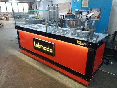 Çikolatalı Lokma Tezgahı - 3'lü Çikolata Dolum Makinesi - Lokma Sunum Tezgahı