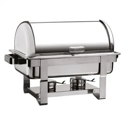 ''STOKTA YOK!'' Öztiryakiler Rolltop Kapak Chafing Dish - Reşo Jel Yakıtlı