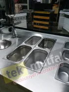 Lokma Tezgahı - Çikolata Dolgu Makineli Yeni Model Lokma Tezgahı Tek Parça 240 Cm