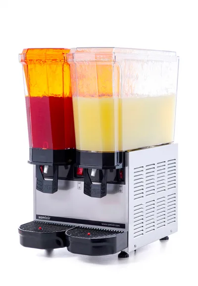 Samixir 2'li Şerbet - Limonata Makinesi - 40 Litre İnox Gövde Ş+Ş