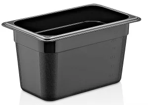 Polikarbon Siyah Gastronom Küvet 1/4 - 150 mm