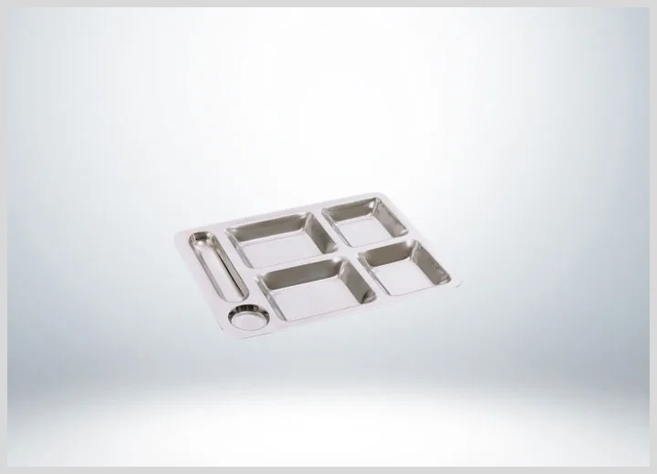 Yürük Bardaklıklı Tabldot - Self Servis Sanayi Tip 0,80 MM Paslanmaz Çelik 304 