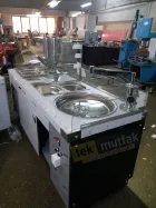 Çikolatalı Lokma Tezgahı - 2 Adet Çikolata Dolum Makinesi - Tekparça 200 cm