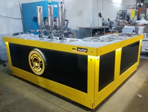 Çikolatalı Lokma Tezgahı - L Model Yeni Nesil Lokma Tezgahı - 3 Adet Lokma Dolum Makinesi
