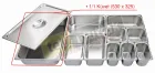 Polikarbon Siyah Gastronom Küvet 1/1 - 150 mm