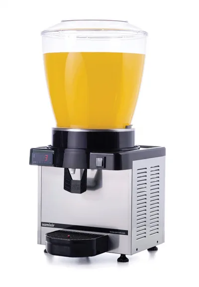 Samixir Panoramik Ayran - Meşrubat Makinesi Dijital - 22 Litre İnox Gövde