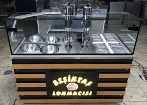 Çikolatalı Lokma Sunum Tezgahı - Lokma Çikolata Enjektörü