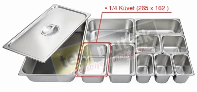 Gastronom Küvet 1/4 - 100 mm