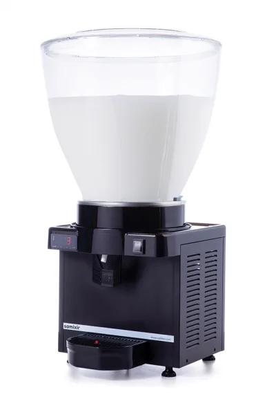 Samixir Panoramik Ayran - Meşrubat Makinesi Dijital - 40 Litre Siyah Gövde