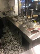 Çikolatalı Lokma Tezgahı - 3 Adet Lokma Dolum Makinesi - Lokma Sunum Tezgahı
