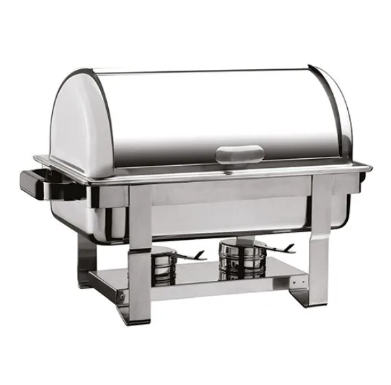 ''STOKTA YOK!'' Öztiryakiler Rolltop Kapak Chafing Dish - Reşo Jel Yakıtlı