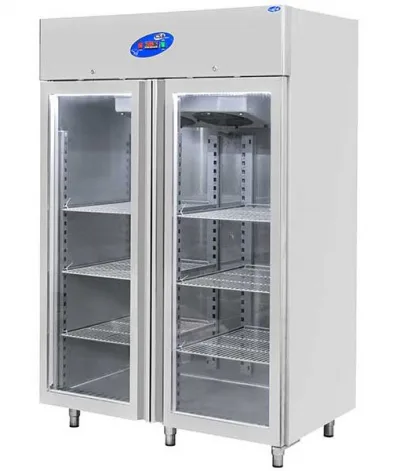 CSA İnox Dikey Tip Buzdolabı - 1200 Litre Camlı  430 KALİTE
