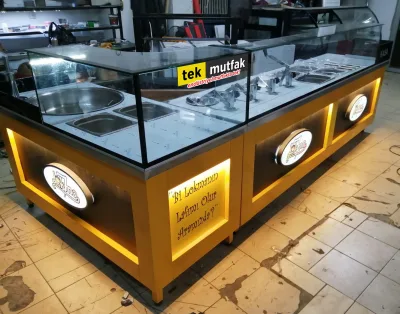 Çikolatalı Lokma Tezgahı - 2 Parça Tezgah - 4 Adet Lokma Dolum Makinesi
