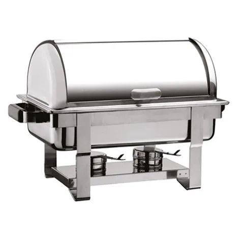 ''STOKTA YOK!'' Öztiryakiler Rolltop Kapak Chafing Dish - Reşo Jel Yakıtlı Ekonomik 