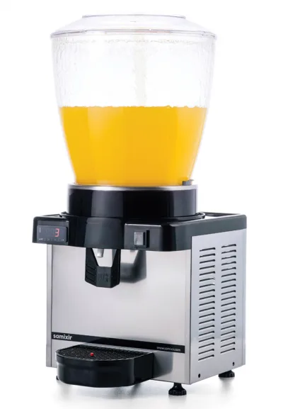 Samixir Panoramik Şerbet - Limonata Makinesi Dijital - 22 Litre İnox Gövde