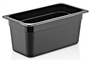 Polikarbon Siyah Gastronom Küvet 1/3 - 150 mm
