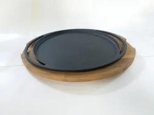 Ahşap Altlıklı Döküm Kavurma Tavası