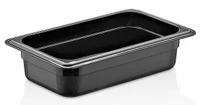 Polikarbon Siyah Gastronom Küvet 1/4 - 65 mm