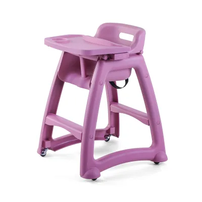 Plastik Mama Sandalyesi Pembe
