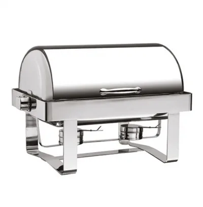 ''STOKTA YOK!'' Öztiryakiler Rolltop Kapak Chafing Dish - Reşo 180 Derece Açılır Kapaklı Elektrikli  