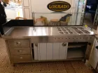 Çikolatalı Lokma Tezgahı - 3 lü Lokma Dolum Enjektörü - Mermer ve Altınvaraklı Metal Ön Tasarım