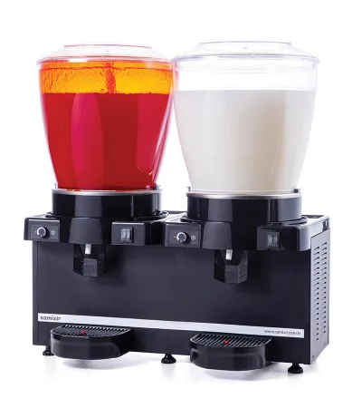 Samixir 2'li Şerbet - Ayran Makinesi - 44 Litre Siyah Gövde Ş+A