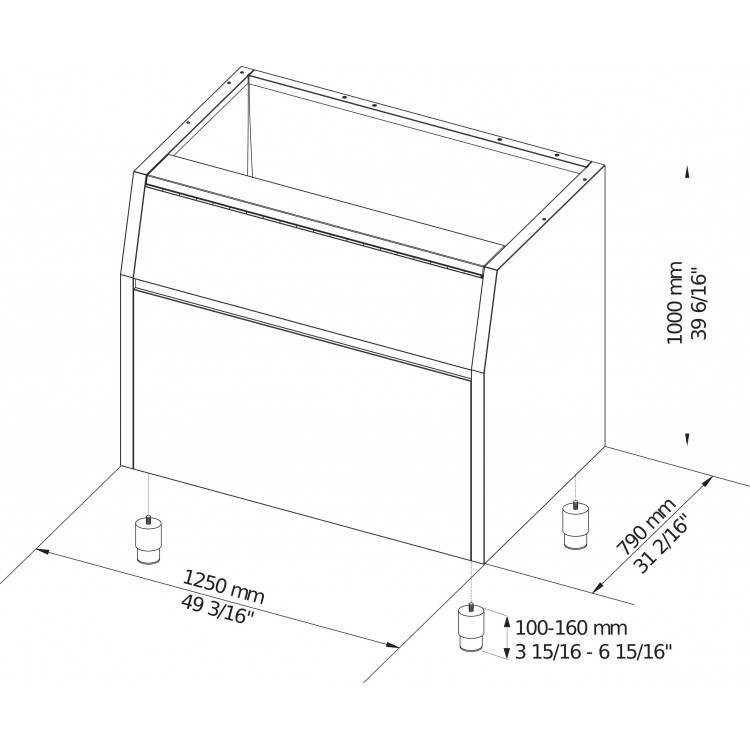 Brema Buz Makine Haznesi, 350 kg Kapasiteli BIN 350 ''FİYAT SORUNUZ''