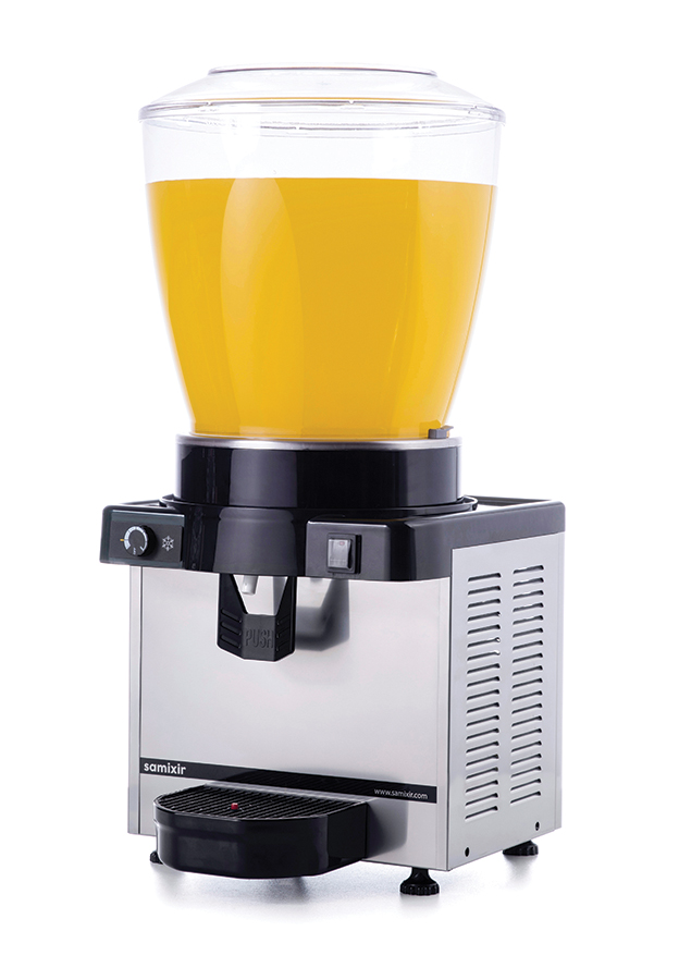 Samixir Panoramik Ayran - Meşrubat Makinesi Analog - 22 Litre İnox Gövde