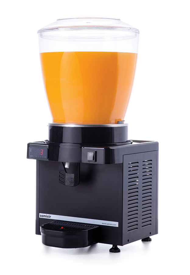 Samixir Panoramik Ayran - Meşrubat Makinesi Dijital - 22 Litre Siyah Gövde