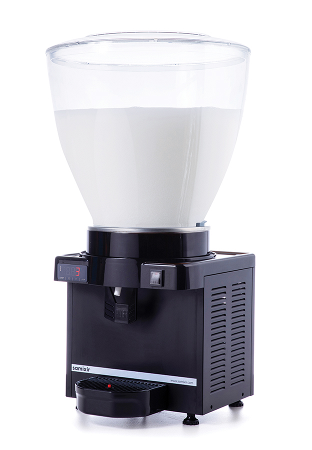 Samixir Panoramik Ayran - Meşrubat Makinesi Dijital - 40 Litre Siyah Gövde