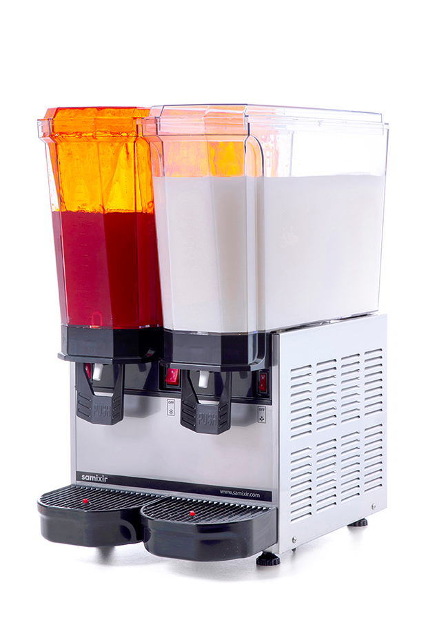 Samixir 2'li Şerbet - Ayran Makinesi 40 Litre İnox Gövde Ş+A