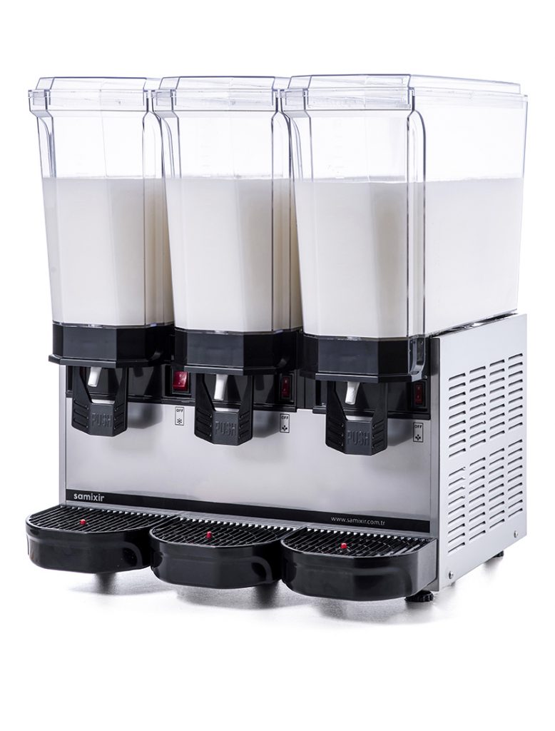 Samixir 3'lü Ayran - Meşrubat Makinesi - 60 Litre İnox Gövde A+A+A