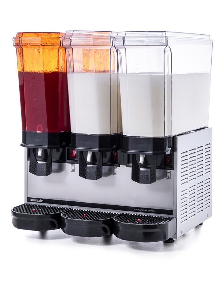 Samixir 3'lü Şerbet - Ayran Makinesi - 60 Litre İnox Gövde Ş+A+A