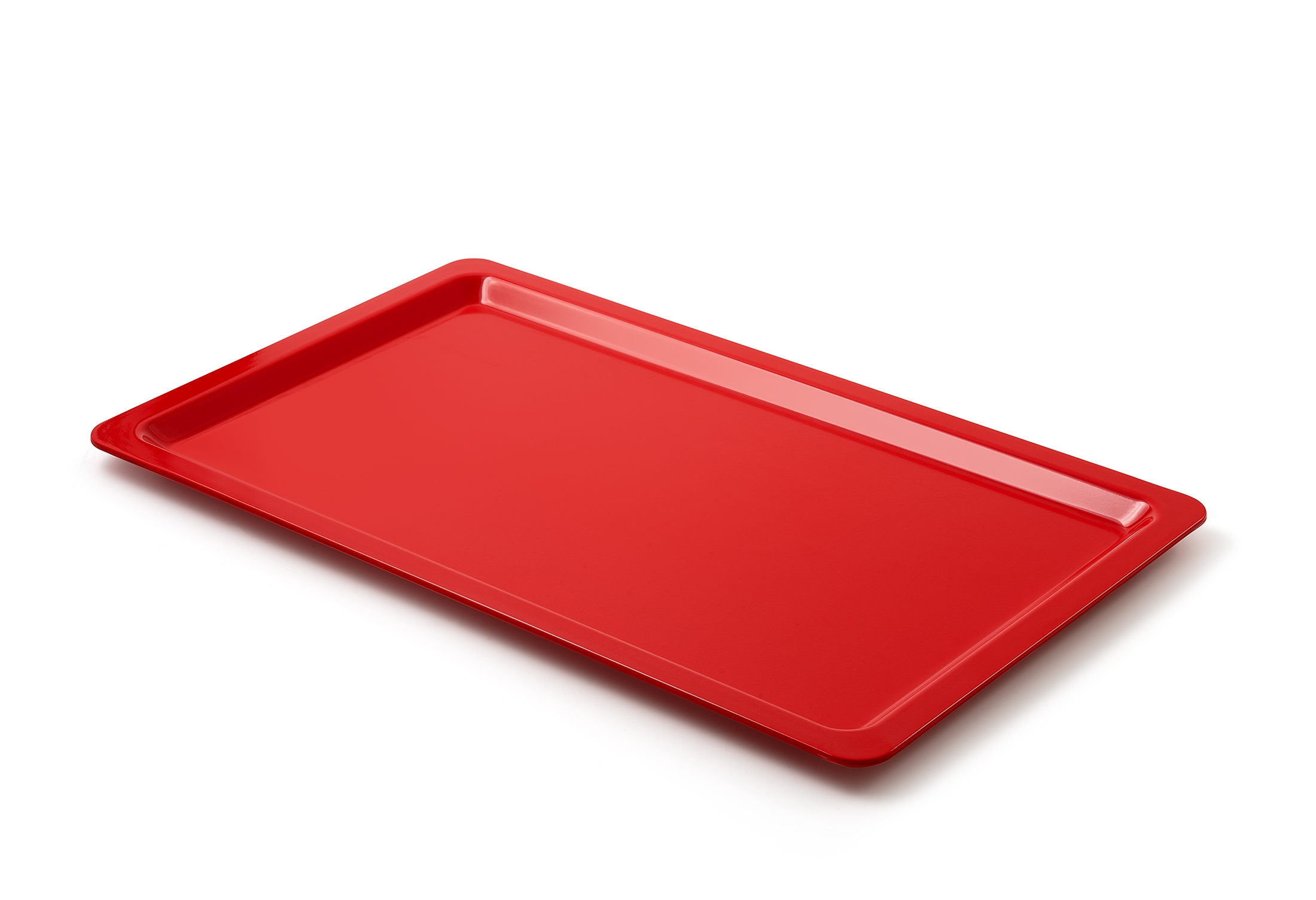 Kasap Tepsisi Kırmızı Polikarbon 1/1 53x32x2 Et Sunum Tepsisi '' STOK SORUNUZ ''