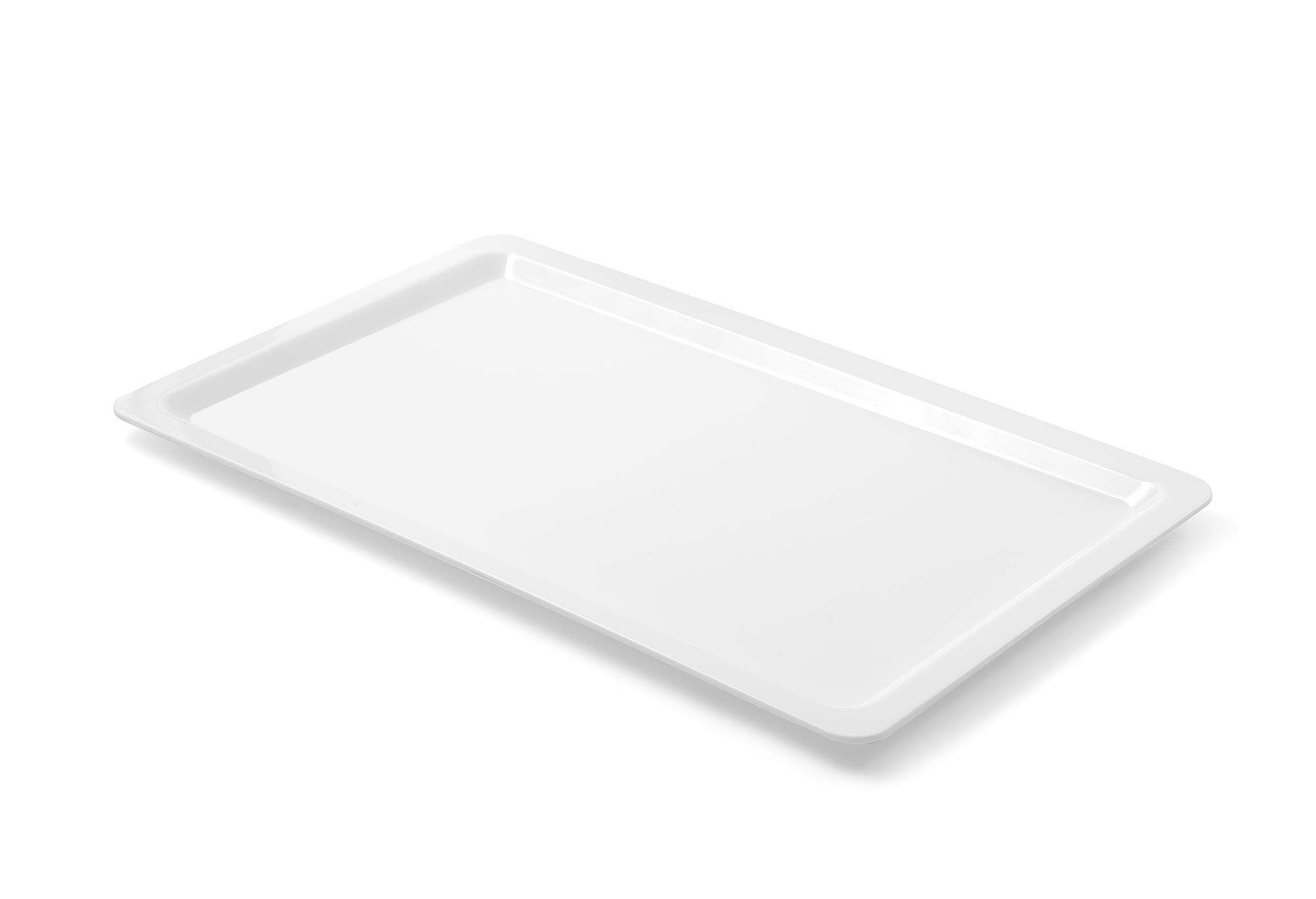 Kasap Tepsisi Beyaz Polikarbon 1/1 53x32x2 Et Sunum Tepsisi