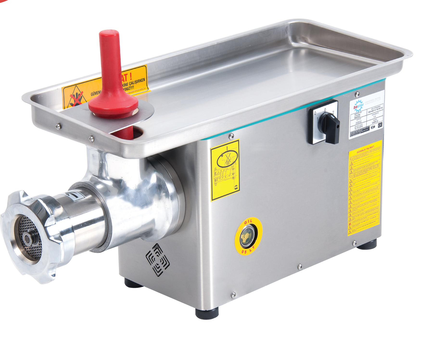 Bosfor 22 No Kıyma Makinesi UKM-22PM KOMPLE PASLANMAZ