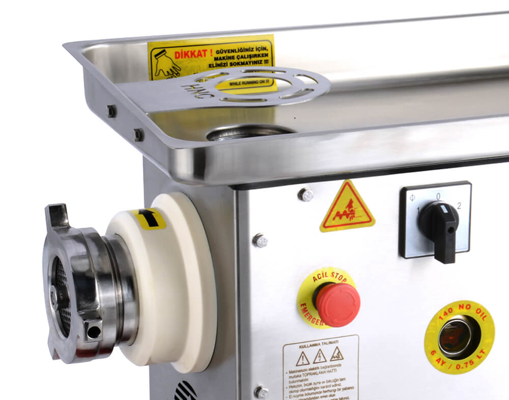 HNC 22 Paslanmaz Soğutmalı Kıyma Makinesi KOMPLE PASLANMAZ