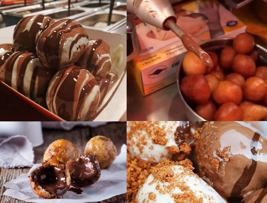 Çikolatalı Lokma - Lokma Çikolata Dolum Makinesi - 2 li Set