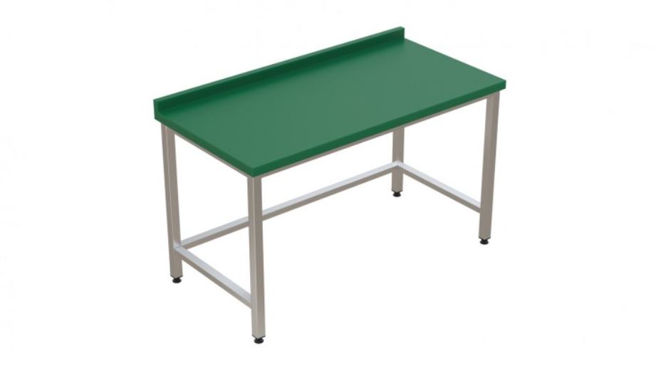 Polietilen Tablalı Paslanmaz Çalışma Tezgahı Açık 100x70x85
