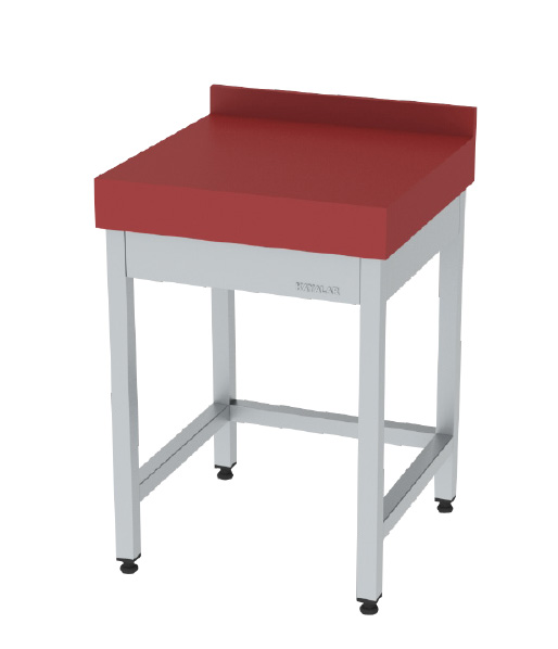 Polietilen Tablalı Paslanmaz Çalışma Tezgahı Açık 60x60x85