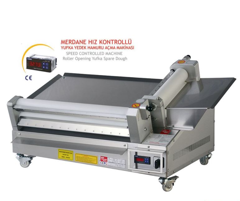 Şengün Makine 60 cm Yufka Yedek Hamuru Açma Makinesi Hız Kontrollü SM-60
