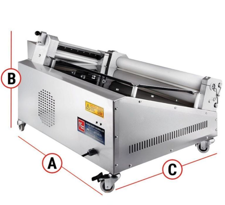 Şengün Makine 60 cm Yufka Yedek Hamuru Açma Makinesi Hız Kontrollü SM-60
