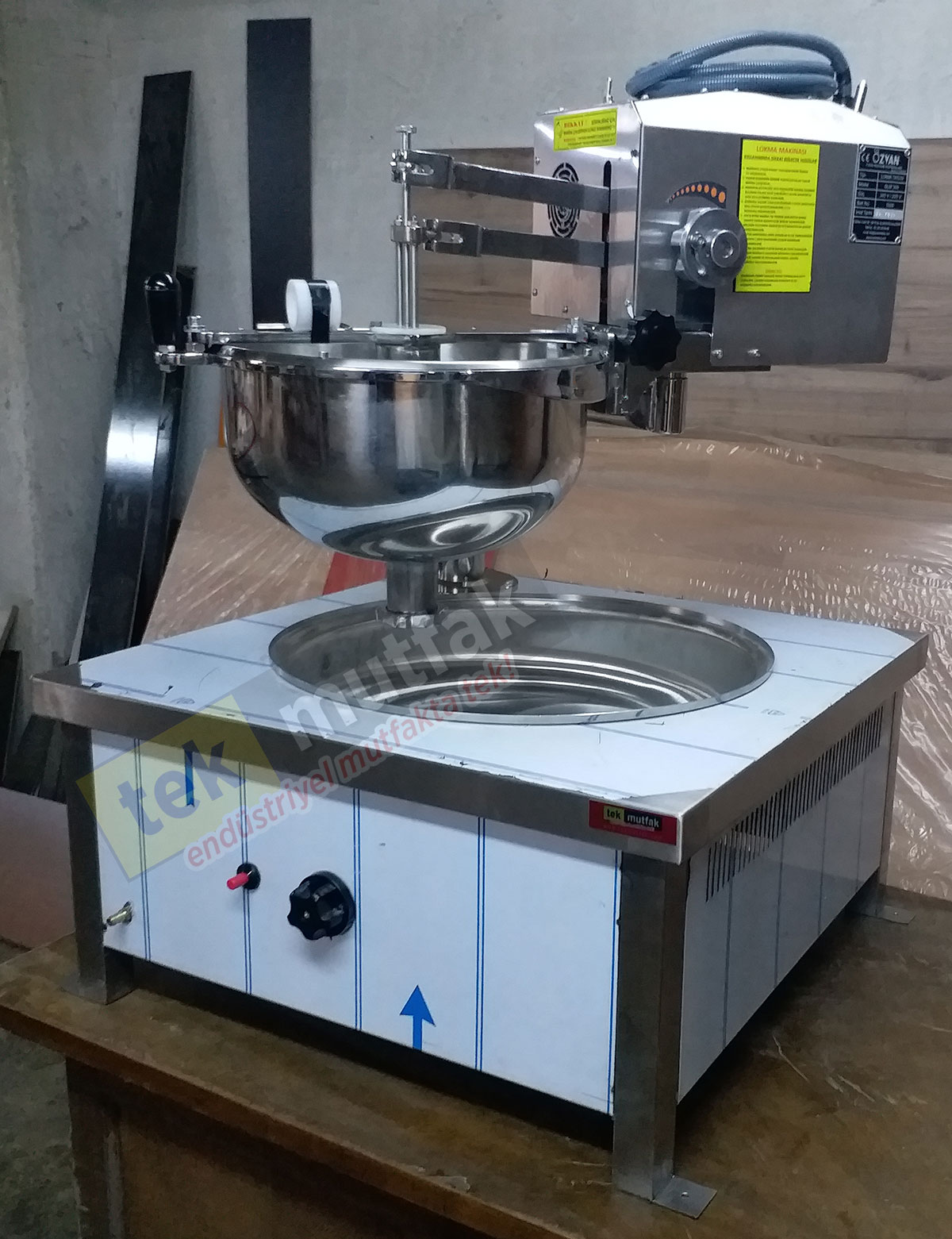 Set Üstü Lokma Pişirme Tezgahı - Otomatik Lokma Dökme Makinalı Lokma Fritözü